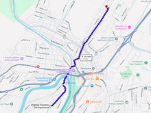 Load image into Gallery viewer, 11: Sep 05, 04:05 PM - 1.9 miles - 10 min\mile - Ridgeley Volunteer Fire Department to Cornerstone Baptist Church