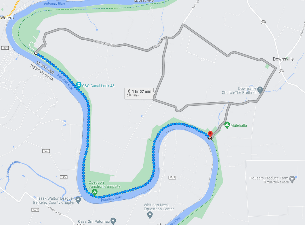 26: Sep 12, 07:08 PM - 5.7 miles  - Any pace - Club Rd to Avis Mill Rd