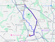 40: Sep 07, 08:37 AM - 5.8 miles  - 10 min\mile - Rockville Fire Department to Bethesda Fire Station 26