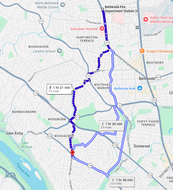 42: Sep 07, 09:58 AM - 3.6 miles  - 10 min\mile - Bethesda Fire Station 20 to Glen Echo Fire Department