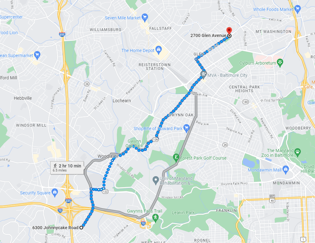 51: Sep 14, 03:56 PM - 6.3 miles  - 10 min\mile - Baltimore County Fire Department, Station 13 to Engine Company 45