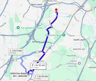 53: Sep 07, 03:41 PM - 5.1 miles  - 10 min\mile - PGFD Fire Station 831 - Beltsville to Laurel Volunteer Fire Department