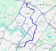 54: Sep 07, 04:32 PM - 8.7 miles  - 10 min\mile - Laurel Volunteer Fire Department to Howard County Fire Department