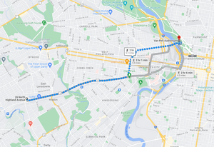 73: Sep 16, 07:55 AM - 5.9 miles  - 10 min\mile - Landsdowne Fire Company to Philadelphia Art Museum