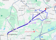 76: Sep 08, 07:44 PM - 6.1 miles  - 10 min\mile - Aetna Hose Hook and Ladder to Mill Creek Fire Company Station 21