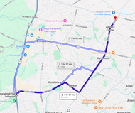 79: Sep 09, 06:39 AM - 4.4 miles  - 10 min\mile - Talleyville Fire Company (DE) to Bethel Fire Co