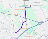 81: Sep 09, 07:55 AM - 2.7 miles  - 10 min\mile - Boothwyn Fire Co to Aston Township Fire Department