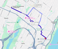 118: Sep 11, 10:04 AM - 3.7 miles  - 10 min\mile - Teaneck Fire Department - Headquarters to Engine 2 Fort Lee Fire Department