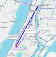 120: Sep 11, 11:15 AM - 4.2 miles  - 12 min\mile - FDNY Engine 93/Ladder 45/Battalion 13 to FDNY Battalion 11 Engine 76 & Ladder 22